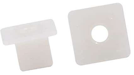 A ABSOPRO Clips Rivets Fixation Plastique Blanc (Ensemble de 100)