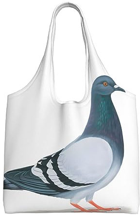 DEHIWI Pigeon Tote Bag For Women Shoulder Handtaschen Large Capacity Shopping Bag For Work School College Travel Shopping, Schwarz , Einheitsgröße