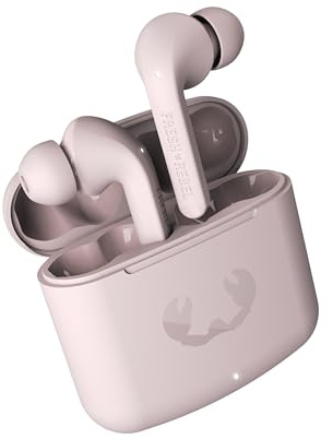 Fresh 'n Rebel Twins Fuse, True Wireless kabellose In-Ear-Bluetooth-Kopfhörer mit Spitze, mit Sprachassistent, Touch-Steuerung und eingebautem Mikrofon, 30 Stunden Spielzeit (Smokey Pink)