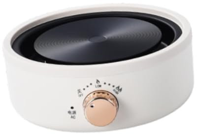 Sharplace Estufa Eléctrica de La Encimera Mini Placa Caliente de La UE Control de La Temperatura de Control de La Temperatura Calefacción para La Sala de Té Par, Blanco, Individual