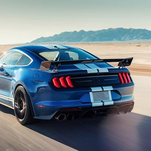HONEHOY Spoiler Posteriore Auto per Ford Mustang 2015-2018 2019 2020 2021 2022, Posteriore Tronco Lip Alettoni Coda Finestra Superiore Ala carrozzeria Modifica Parti