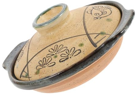 ASAKKURA Casseruola in Ceramica Resistente Al Calore 18 Cm Pentola Da Cucina Impugnatura Spessa Per Zuppe Stufati Riso Bibimbap Uso Casalingo