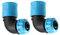 Gomito Tubo 90 Gradi,Set Di Due Rapidi Per Tubi Da Giardino - Accessori Resistenti All'usura Per Irrigazione Giardinaggio Lavaggio Innaffiamento