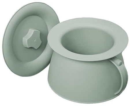 Pot de chambre avec couvercle, 1.5L Urinoir Avec Couvercle Et Poignée, portable chevet crachage, Portable Urinoir pour la voiture camping à domicile