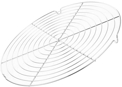 STOBAZA Rejilla Negra de 12 Inoxidable Redonda de Acero Pulgadas Vapor