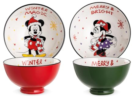 Egan Set 2 coppette Winter Magic Mickey Mouse & Minnie Mouse ml 300