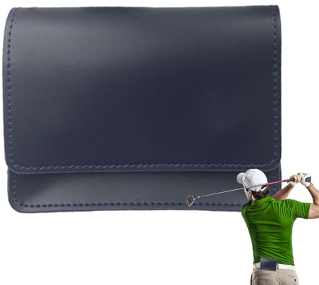 Avståndsmätare Fodral för golf – 13 x 9,5 x 4,2 cm bärbar läderväska | universellt mjukt foder, utökad livslängd, stötsäkert skydd | kompakt bärväska för golfavståndsmätare utomhus reseförvaring,