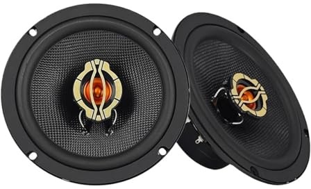 Confezione da 2 altoparlanti coassiali universali per auto da 6,5 ​​pollici, 150 W, Hi-Fi, audio per auto, super potenti, tweeter stereo