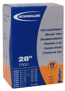 SCHWALBE NO. 17 - CáMARA DE AIRE PARA BICICLETA (28) NEGRO NEGRO TALLA:28 5904