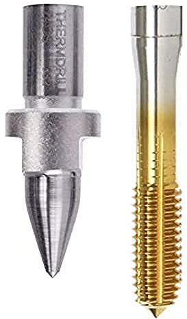 OPTIMUM 3060055 Optimum Thermobohrer + Schraubendreher-Werkzeug-Set, flach, lang, M5, Stärke 4,5