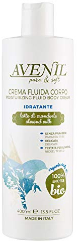 Avenil pure & soft Crema Fluida Corpo Idratante latte di mandorle 400 ml