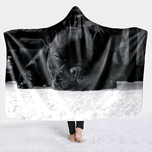 YUNHOME Kapuzendecke Decke Mit Kapuze Kuscheldecke Blanket Hoodie Hunde, Katzen, Füchse, Wolftiere, Haustiere, Halten Sie Warm, Kapuzendecke, Magic-Mantel, Mantel-Lmt126-2._200X150.