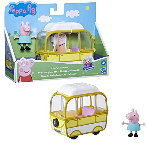 Peppa Pig Peppa's Adventures Kleines Wohnmobil, mit Peppa Wutz Figur (7,5 cm), zur Serie, für Kinder ab 3 Jahren