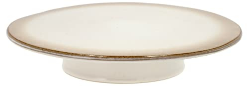BITZ Tortenplatte mit Fuß, Durchm. 30 cm, Höhe 5,5 cm, Creme