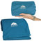 BlueHills Coperta da viaggio ultra compatta in custodia portatile Premium morbida grande coperta per aereo, essenziale per auto, aereo, treno, hotel, Layover pavone, foglia di tè, C004