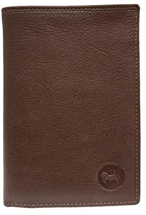 LOLUNA® Grand Classique Portefeuille Homme en Cuir Protection RFID Blocage - idée Cadeau Noël, fête, Anniversaire - Marron