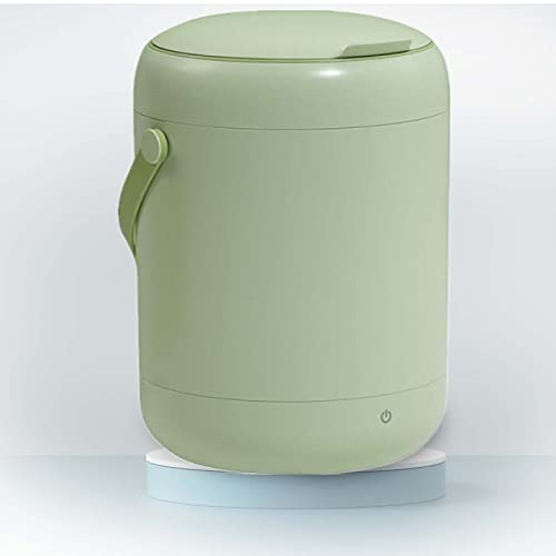 Samnuerly Mini Machine à Laver Portable 2.8L Petite Mini Machine à Laver Portable Laveuse Essoreuse Linge avec Lumière Bleue,Blanc (Vert)
