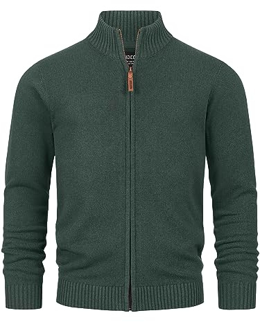Indicode Hommes INLut Cardigan | Gilet à col Montant
