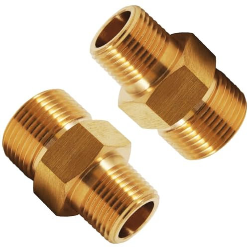 Fitvell Pressure Washer Fitting 3/8 NPT Male xM22-14mm Male 4500PSI 2PCS