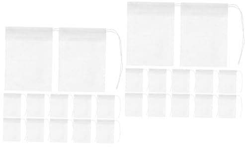 MAGICLULU 200stücke Kordelzug Teebeutel Aus Vliesstoff Leere Teefilter Für Losen Tee Für Zubereitung Von Chai Und Kräutertees Für Zuhause Und Gastronomie