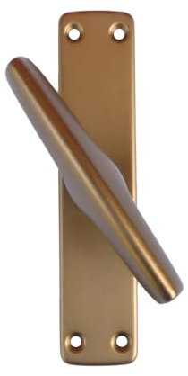 Maniglia Cremonese Finestra in Alluminio Anodizzato - Maniglie per Finestre in legno - Colore Bronzo, Dotata di 4 Viti per legno, 1 Pezzo (Gioco 4)