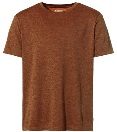 VAUDE Essential T-Shirt für Herren – Schnelltrocknendes & pflegeleichtes Sport Shirt, Atmungsaktives Outdoor T-Shirt mit Rundhals, für Fahrradreisen, Wandern & Trekking - Kumquat, L