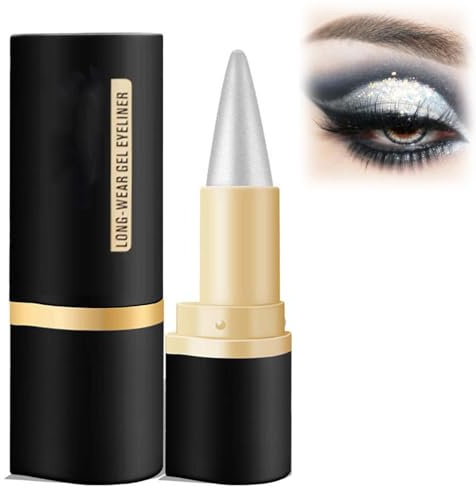 Ayky Long Wear Gel Eyeliner, Kajalstift, Eyeliner wasserfest, Wischfest, Wasserfester, langlebiger flüssiger Gel-Liner-Eyeliner-Stift, für Ein Alltägliches Lang Anhaltendes Augen Make up (#01-A)