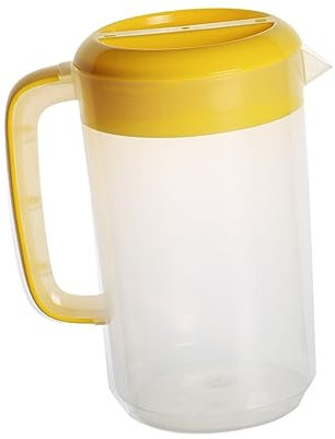 Cabilock Contenitore Con Coperchio in Plastica Per Bevande Brocca Per Acqua Con Misuratore Graduato Resistent Caldo Freddo Capacità Per Tè Freddo Succhi Di Frutta e Bevande Fatte in Casa