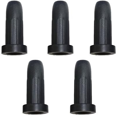 5 Stücke Caster Buchse Hülse Runde Einsätze Kappen, Anti-Rutsch Montage Spindel Sockets Ersatz für Büro Stuhl Räder Stopper Swivel Caster, Schwarz