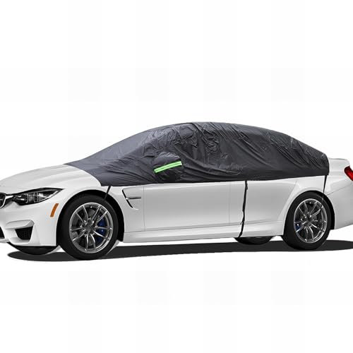 BDWXJP Mezza Copertura Auto per Esterno per Civic 2016-2018, Telo Copri Auto Impermeabile Invernale Telone per Auto Protegge dal Gelo, dalla Neve e dal Sole