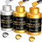 LUVBOATE Acrylic Metallic Paint, 3 Colors 24k Gold & Bright Gold & Silver 31.75oz(900g), Non Toxic, Non Fading Metal Paint for Art Painting on Fabric, Canvas, Wood, Clay, Crafts