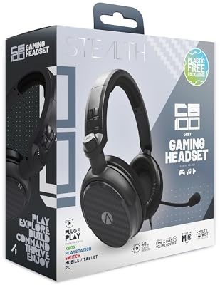 STEALTH C6-100 Gaming Headset Range (Matte Grey)