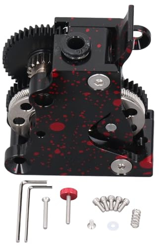 Doppelzahnrad-Extruder, Ganzmetall-Untersetzungsgetriebe aus gehärtetem Stahl, 3D-Drucker-Extruder-Kit für PLA, ABS, PETG, TPU, PP, PC, Nylon, PEEK, PEI-Filamente mit