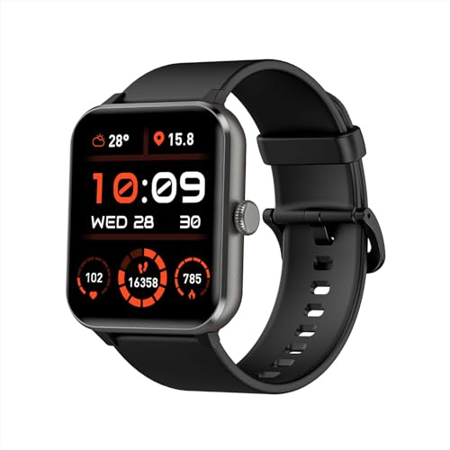 Blackview Smartwatch Uomo Donna, Effettua e Rispondi alle Chiamate,1,85'' Orologio Intelligente Fitness,Cardiofrequenzimetro, Monitoraggio del Sonno, Calcolatori per Android iOS