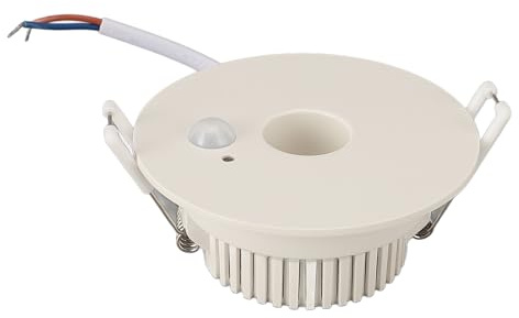 Riuulity Luz de Techo, Foco Empotrable LED de 9W con Sensor de Movimiento PIR Detección de 120° 3-6m, para Pasillo Sala de Estar Balcón Baño Garaje
