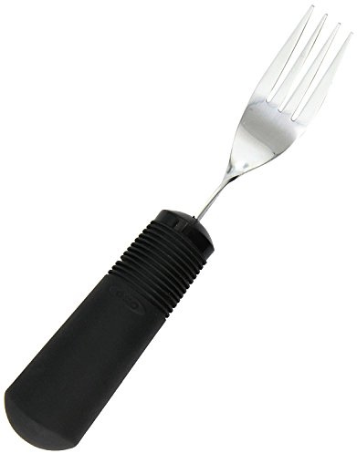 Performance Health Good Grips Weighted Fork with Built-Up Handle, Cushioned Grip, Ideal for Neurological Impairments, and Spasticity, Non-Slip Flexible Ribbing, Non-Latex, 6 oz. of Weight