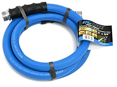 AG-Lite Rubber Hot & Cold Water Rubber Garden Hose: Ultra-Light & Super Strong - 10 Year Warranty (5/8 x 6')
