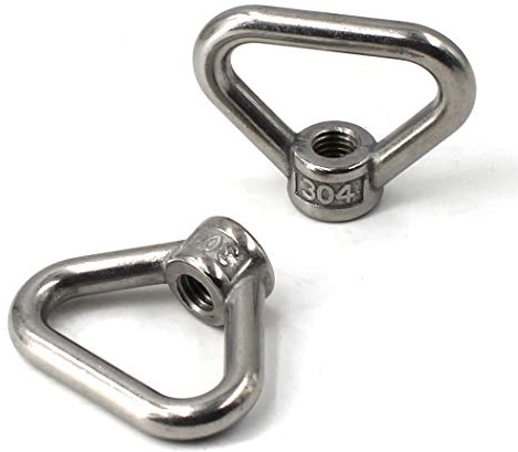 Dado a occhiello in acciaio inossidabile 304 M20 a forma di anello triangolare di sollevamento Set di dadi filettati 2 pezzi