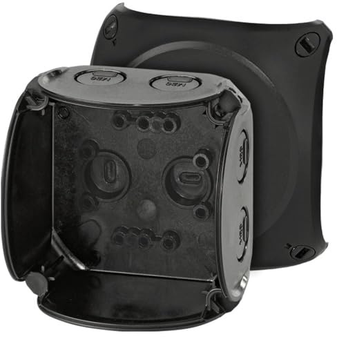 Hensel 62000042 Abzweigkasten (L x B x H) 62 x 93 x 93 mm Schwarz IP66, IP67, IP69 1 St.