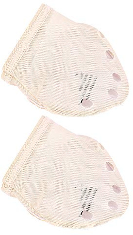 Keenso 1 Paar Fuß Thong 5 Toes Pad Ballett Tanz Vorfuß Fingerspitze Trennung Halb Schutzschuhe(M)