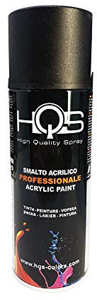 Quattroerre HQS Matt Black Acrylic Nail Polish Spray Paint 400ml for Car