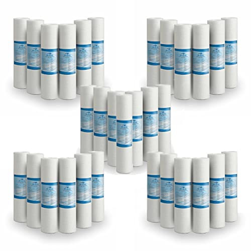 Swan Filtro de sedimentos 10 Pulgadas 25 Micron Ultrafiltración. Elimina Arena, Barro, Partículas de óxido e impurezas suspendidas. 25 Piezas