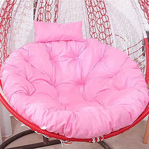 Outdoor Egg Chair Kissen, Ersatz für Hängesessel, nur Papasan-Kissen, Ersatz für Schaukelsessel, rutschfest, nur Kissen für Hängesessel, Rosa
