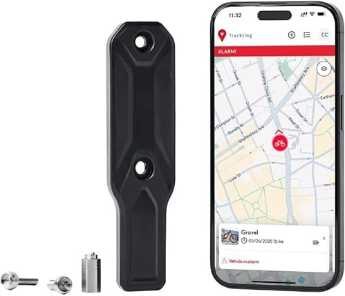Trackting Bike T8 Diebstahlschutz Fahrrad GPS mit SIM-Karte | Jahresabo erforderlich | Anti-Diebstahl Fahrrad Tracker mit Bewegungssensor, USB-C Akku, Echtzeit-Tracking im Falle eines Diebstahls
