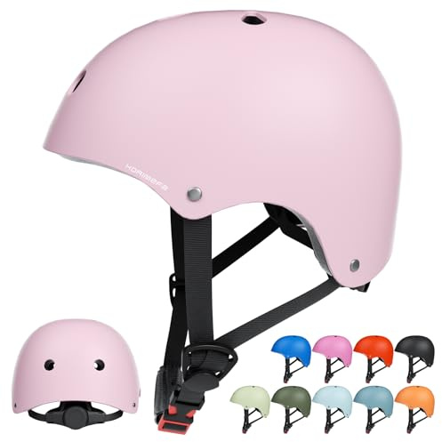 KORIMEFA Casque Velo Enfant Trotinette Roller Skate 3-13 Ans, 51-58 cm, Casque de Sécurité, Adapté à Plusieurs Sports, Respirant, Léger, Réglable, pour Garçons et Filles