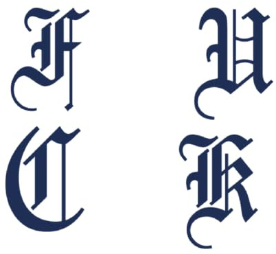 Tattwo.me – Temporäre Tattoos für Erwachsene und Kinder, hält 2 Wochen, wasserfest – 4 Buchstaben des Wortes „fuck“ (ausschneiden) – Pflanzliche Tinte – EU-Kosmetik-Zertifikat – (P0940)