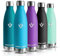 Trinkflasche Edelstahl, Trinkflaschen Kinder, 500ML BPA-frei, Thermosflasche, Wasserflasche Edelstahl Doppelwandig, Thermosflasche Kohlensäure Geeignet, Water Bottle für Fitness, Fahrrad, Schule