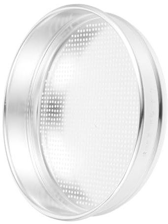 HYTROVE Stainless Steel Soil Sieve Riddle Garden Sieve Extra Screen for Coarse Sieving