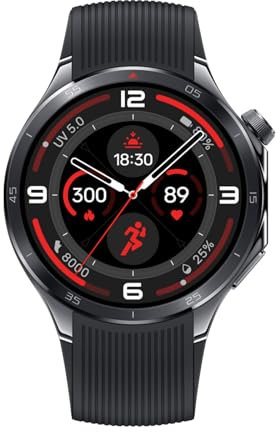 OnePlus Orologio Smart Watch 3, Cinturino 22 mm, Display LTPO 1,5, Ricarica Rapida, Autonomia 120 ore, 100 Modalità Sport, Monitoraggio GPS a doppia frequenza, Controllo Salute 60 secondi, nero