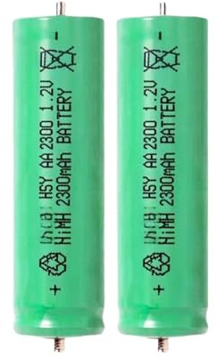 Batterie De Rasoir Électrique 2300 MAh. Compatible avec Panasonic ES2051, ES2052, ES2053, ES2054, ES2057, ES2058 Et ES2059 Les Modèles(2PCS)